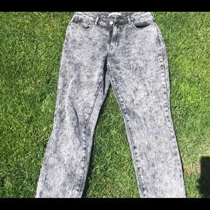 Pacsun Grey Brindle/Acid Wash Mom Jean NWOT